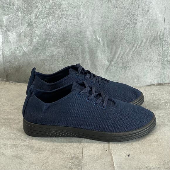 EASY STREET Women's Navy Command Knit Lace-Up Sneakers SZ 8.5 - Picture 1 of 11